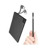 【薄さ5.5mmの衝撃！】TNTOR モバイルバッテリー 3500mAh｜ケーブル内蔵でiPhone 15もAndroidも即充電