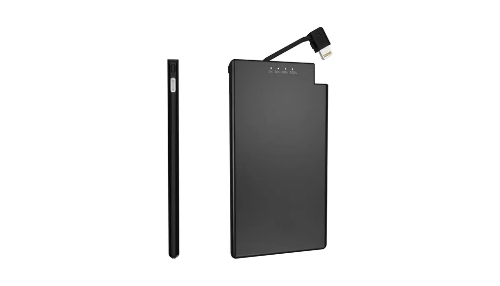 TNTOR モバイルバッテリー 軽量 ケーブル内蔵 小型 超薄 6.8mm 5000mAh ios対応 スマホ充電器 持ち運び便利 地震/災害/旅行/出張用【PSE認証済】 ブラック