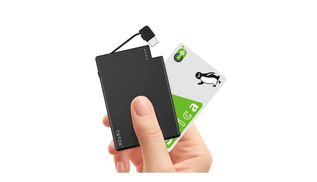 TNTOR モバイルバッテリー 軽量 小型 iPhone 16/15Proに対応 タイプc充電器 2500mAh 【わずか4.5mm・約71g】 財布入れ可能 スマホ充電器 Type-Cケーブル内蔵 Android機種対応 携帯バッテリー コンパクト 超軽量 超薄型 機内持ち込み可能 旅行/出張/アウトドア/停電対策/防災 【PSE認証済】 ブラック