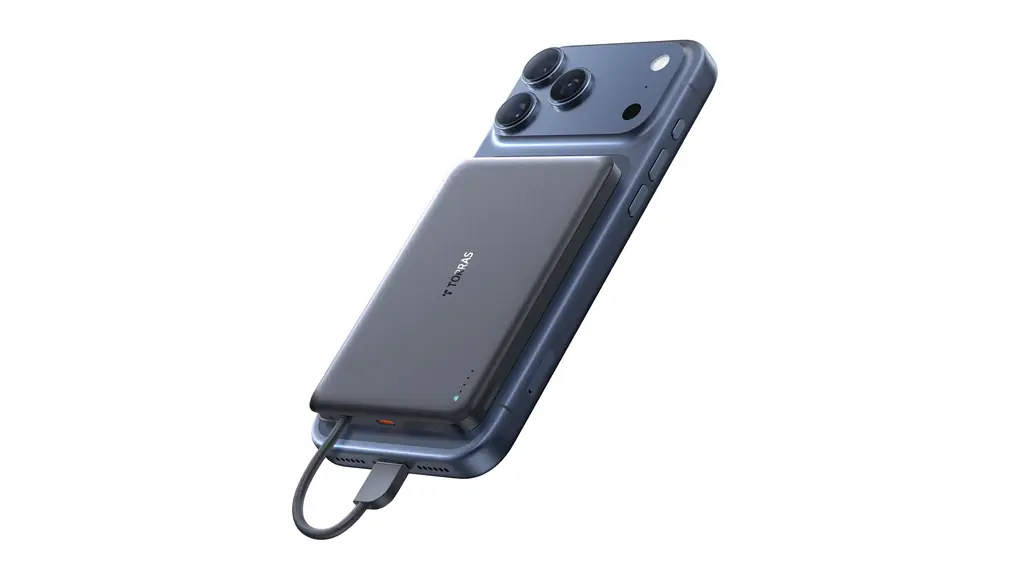 TORRAS MiniMag モバイル バッテリー ケーブル内蔵【2025アップグレード版】タイプC 低温 10000mAh 大容量 PD22.5W 急速充電 軽量 iPhone 17 15 16 Android PSE認証済み 機内持ち込み可 (グレー)
