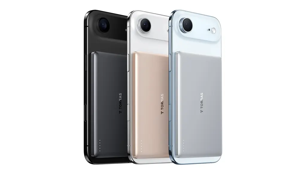 TORRAS MiniMag アップグレード版 モバイル バッテリー 超薄型 MagSafe対応 マグネット式 ワイヤレス充電 5000mAh 軽量 小型 マグセーフ 充電器 コンパクト iPhone 17 /16 / 15 / 14 / 13 / 12 シリーズ専用 機内持ち込み可(ホワイトチタニウム)