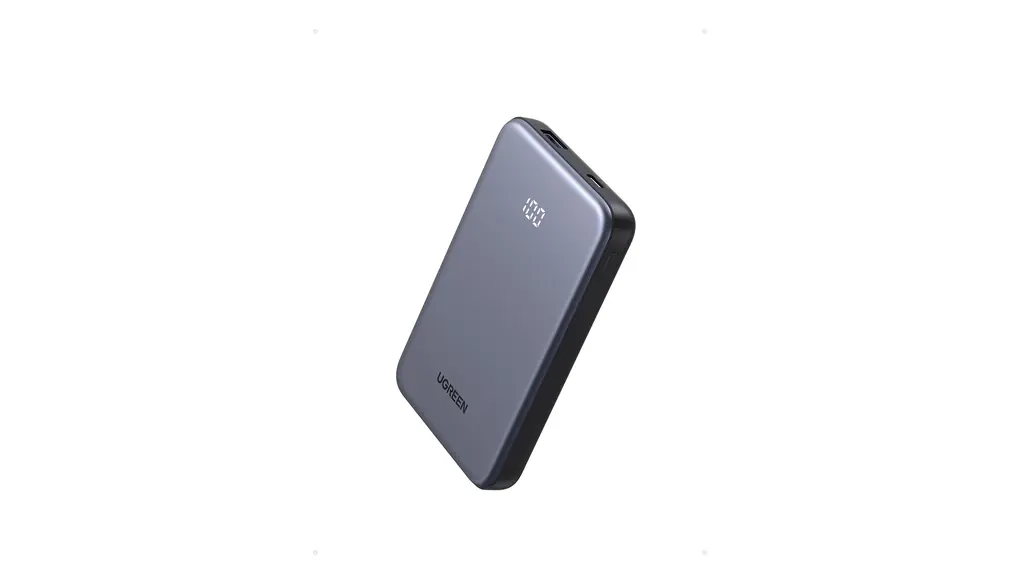 UGREEN 【小型・軽量・10000mAh】モバイルバッテリー 大容量 2台同時充電（USB-A×1 USBC×1）PD20W 急速充電 小電流モード バッテリー残量表示 コンパクト PSE技術基準適合 iphone17/Android/iPad 各種 USB-C 機器に対応