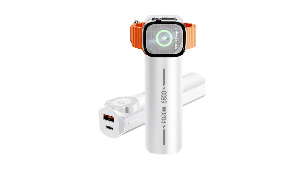 モバイルバッテリー ワイヤレス充電 PD20W急速充電 アップルウォッチ/Galaxy watch対応 軽量 6800mAh 3台同時磁気充電対応 超小型 携帯充電器 LED表示 低電流モード搭載 タイプc iPhone/ultra全シリーズに対応 コンパクト 持ち運び 旅行/出張/停電対策/緊急用必携 PSE認証済(ホワイト)