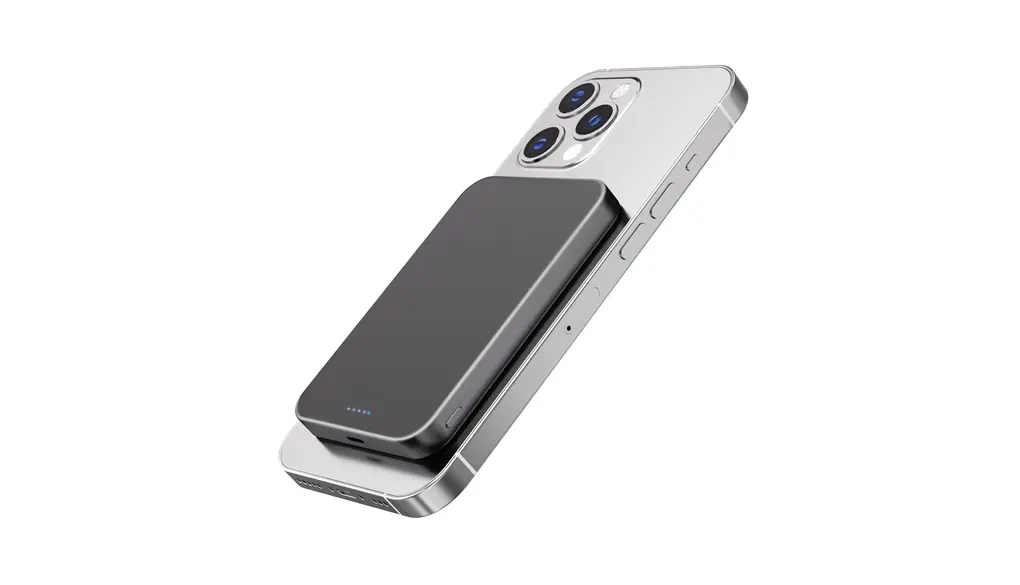 【業界初のチタン金属・14mmの超薄型】Yamisan Magsafe対応 モバイルバッテリー 10000mAh 軽量 PD20W急速充電 マグネット式 ワイヤレス充電器 スマホ充電器 大容量 両台同時充電 Type-C入出力兼用 マグセーフ充電器 iPhone17/16/15/14/13/12シリーズ対応 コンパクトで機内持ち込み可 旅行/出張/災害用 PSE認証済み（チタン灰色）