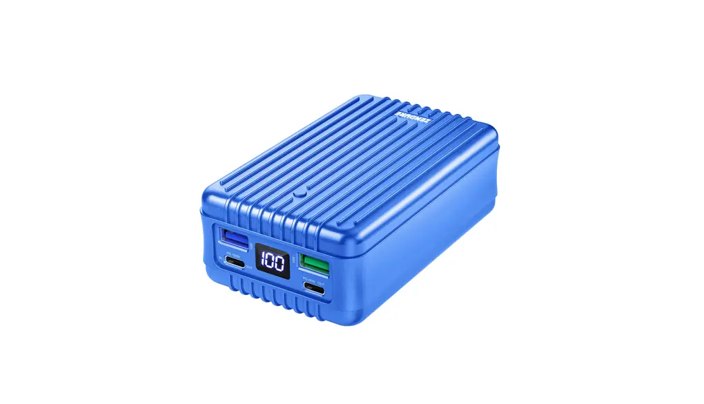 Zendure Supertank モバイルバッテリー 27000mAh 100W PD急速充電 4ポート（2 USB-C / 2 USB-A） 4台同時充電【 PSE 認証済/蓄電 LED 残量表示/低電流モード搭載 / 最大5A 出力 】 ノートPC 充電器 PC充電 旅行/出張/緊急用 防災 グッズ iPhone/iPad/Android 各種対応、ブルー