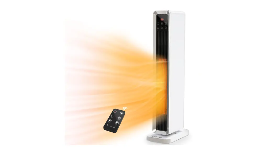 Air Choice セラミックヒーター 小型 速暖 1200W 8畳 高温・低温・ECOモード 電気ファンヒーター 足元ヒーター 電気ストーブ LEDタッチパネル搭載 転倒OFF 過熱保護装置 首振りタイプ リモコン&タイマー付暖房器具 持ち運び便利 脱衣所 トイレ オフィス キッチン リビング 寝室 KPT-91H