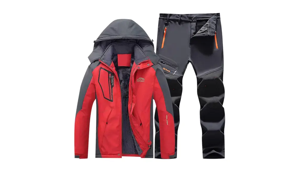 [Alresiga] スキーウェア メンズ 上下セット スノボウェア メンズ 多機能 [防風・保温・防水] マウンテンパーカー ウィンドブレーカー メンズ アウトドアウェア 保温 登山着 撥水 ジャンパー アウター