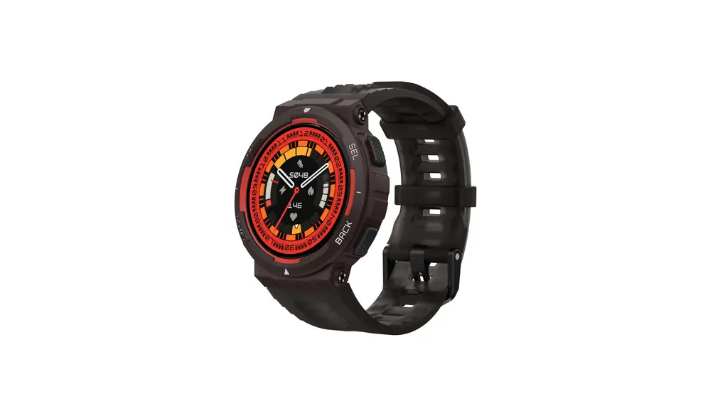 Amazfit Active Edge 46mm アウトドア スマートウォッチ AIによる睡眠/運動管理 16日間ロングバッテリー iPhone Android対応 軍用規格 10ATM防水 GPS内蔵 ルートナビゲーション 130+スポーツモード 24時間健康管理 心拍数 睡眠 ストレス スマホ通知 天気 音楽コントロール ミニアプリ Google Fit連携（ラバブラック）