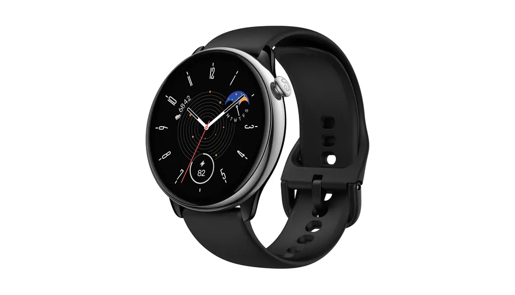 Amazfit GTR Mini スマートウォッチ 43mm 丸型 日本語対応 iPhone対応 アンドロイド対応 薄型 軽量 着信通知 Line アプリ通知 AOD対応 5atm防水 GPS内蔵 心拍数 睡眠 ストレス 120種類スポーツモード 天気予報 音楽コントロール OS搭載 ミニアプリ レディース メンズ 腕時計(ミッドナイトブラック)
