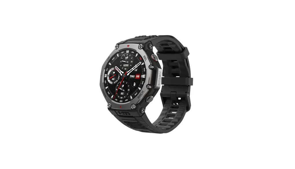 Amazfit T-Rex 3 48mm スマートウォッチ 登山 ヤマレコ ヤマップ アウトドア iPhone Android対応 GPS 6衛星 ミリタリー 超低温動作 3種類オフラインマップ ナビゲーション ルートインポート 170＋スポーツモード 健康管理 気圧高度計 筋力トレーニング 10ATM防水 AIによる音声操作と睡眠/運動管理 水泳 サーフィン (オニキス)