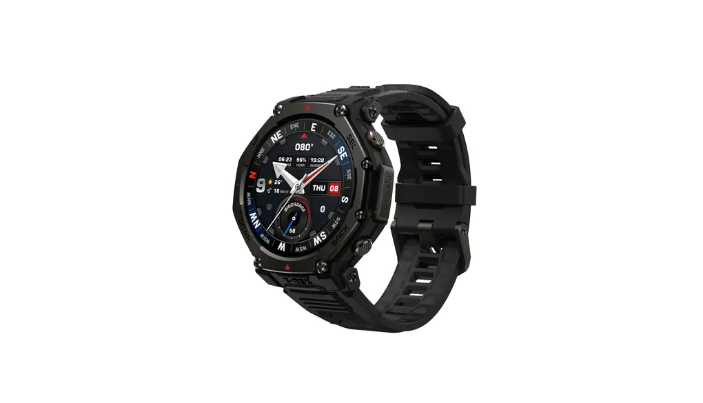 Amazfit T-Rex 3 Pro 48mm スマートウォッチ 登山 トレイルランニング ヤマレコ ヤマップ G5チタン合金 サファイアガラス スピーカー内蔵 フラッシュライト iPhone Android対応 GPS 6衛星 ミリタリー 3種類オフラインマップ ナビゲーション ルートインポート 10ATM防水 AIによる音声操作 (タクティカルブラック)