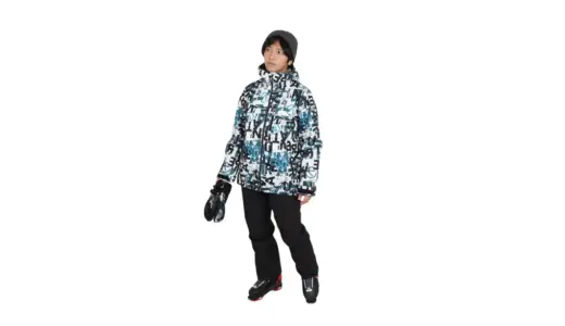【軽くて暖かい新定番】エアボーン（ARBN）スキーウェア上下セット GRAFITTI AB43WW1514｜冬を楽しむための“理想の一着”