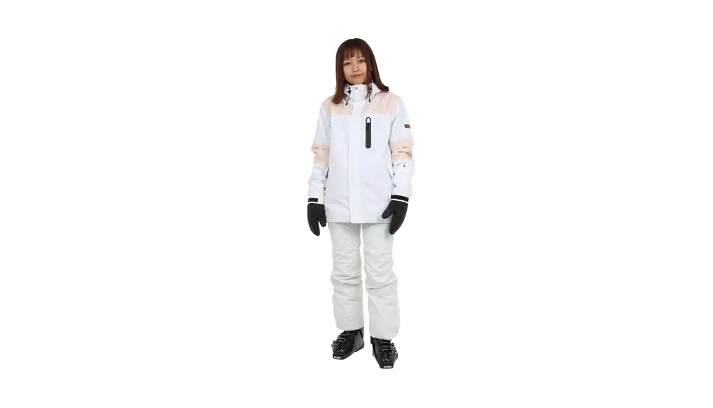 エアボーン(ARBN) スキーウエア 上下セット セットアップ 23 STYLISH-L スーツ AB33WW1402 WHT (ホワイト/L/Lady's)