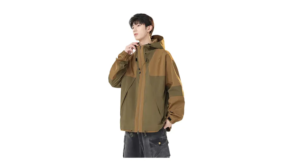 [Asisebom] マウンテンパーカー メンズ 登山服 アウター ブルゾン ウインドブレーカー フード付 防水 防風 多機能 シンプル ファッション アウトドアジャケット 大きいサイズ 薄手 大人用 普段着 登山キャンプ お釣り YTSE369
