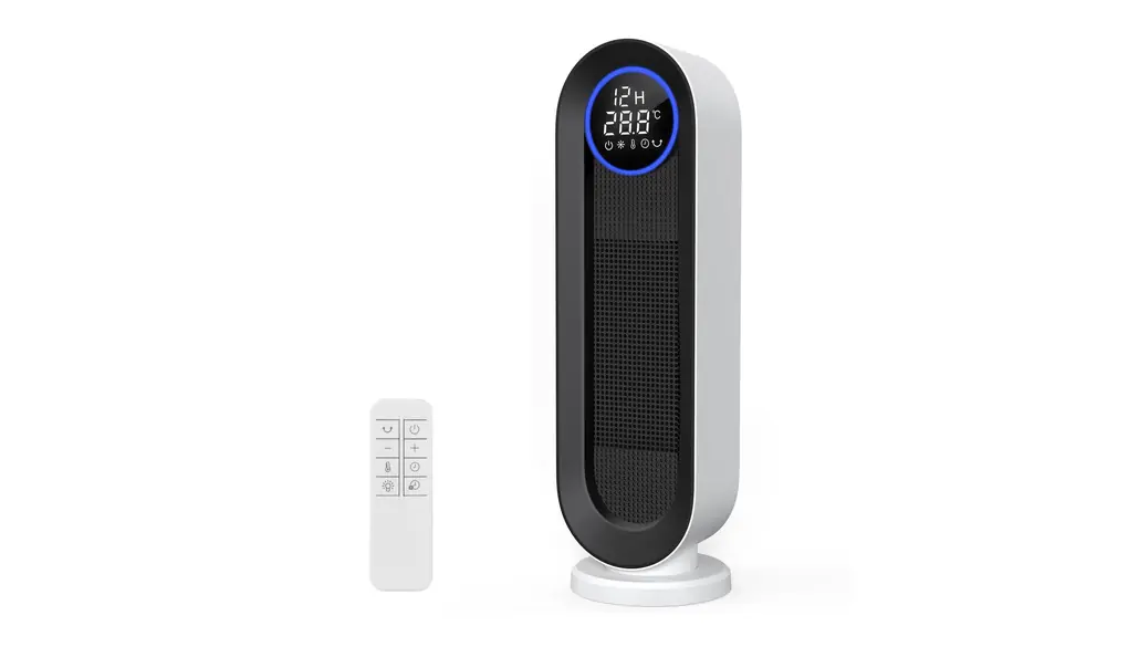 セラミックヒーター【2024年モデル&ECO恒温運転】電気ストーブ 節電対策 暖房器具 省エネ 自動首振り 電気ヒーター LEDディスプレ タイマー機能 電気ファンヒーター おしゃれ 800W/1200W パワー 即暖 スリム 温風 メモリー機能 転倒OFF リモコン付き 持ち運び便利 脱衣所 オフィス キッチン リビング (BLACK)