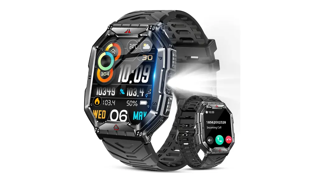 スマートウォッチ 【2024新登場】 Bluetooth5.3 通話機能付き 2.1インチ大画面 スポーツウォッチ SmartWatch IP68防塵防水 多種類運動モード 650mAh 着信/Line/メッセージ通知 文字盤自由設定 歩数計 アラーム 遠隔カメラ 音楽再生 輝度調整 腕上げ点灯 Android/iphone対応 誕生日 プレゼント (ブラック)