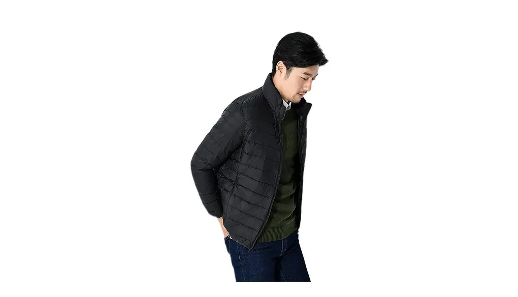 [Bvaeocl] ダウンジャケット メンズ ウルトラライト ダウン コート 軽量 防風 防寒 ライトダウン 楽しく選べる全16パターン BB43 (L, (襟) ブラック)