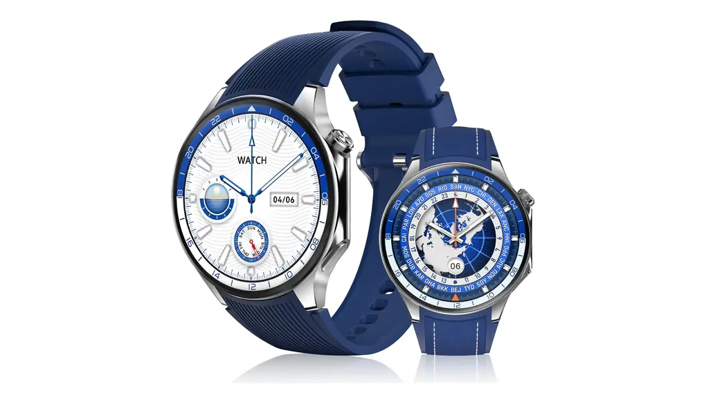 スマートウォッチ 丸型 メンズ 1.43インチAMOLEDディスプレイ 【2種ベルト付き 常時表示 軍用規格 】 smart watch Bluetooth5.3通話 音声アシスタント 着信通知 Line アプリ通知 文字盤設定 100種類スポーツモード 天気予報 音楽コントロール コンパス搭載 IP68防水 長持ちバッテリー iPhone アンドロイド対応 日本語説明書付き