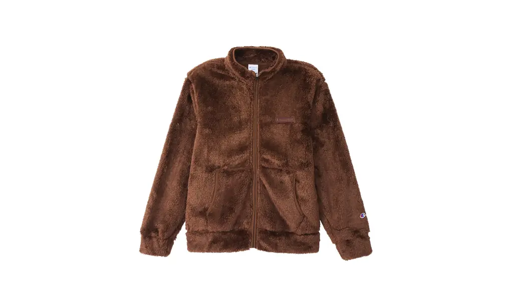 [チャンピオン] フルジップジャケット ボアフリース スクリプトロゴ刺繍 アウター ハイネック ベーシック C3-L616Z/C3-L616 メンズ