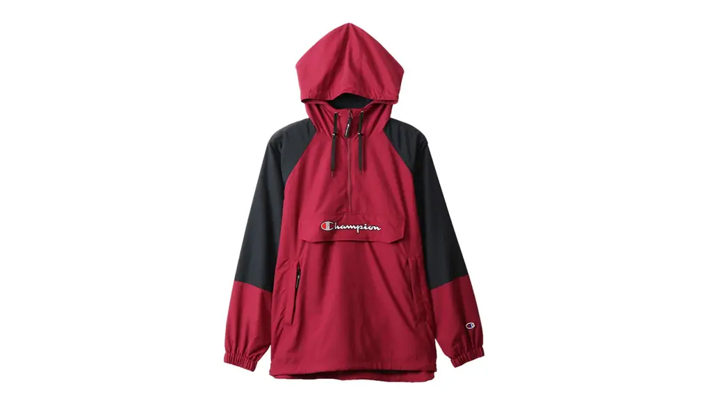 Champion フーデッドアノラックジャケット アウター 撥水 裏メッシュ スクリプトロゴ刺繍C3-R603メンズ