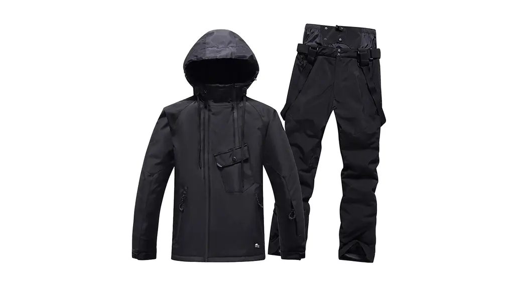 男性女性のスキー スーツ厚く暖かい山のスノーボード厚い雪のパンツ スキー セット オーバーオール防風防水カップル セット