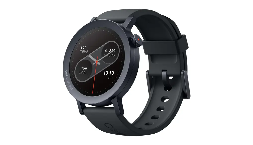 「 2024年度グッドデザイン賞受賞」CMF by Nothing Watch Pro 2 スマートウォッチ / 1"32 AMOLEDディスプレイ / 11日間のバッテリーライフ / Bluetooth通話付き/内蔵マルチシステムGPS/ジェスチャー制御/機能リューズ/直感的なナビゲーション 睡眠検出 活動量計/インテリジェント・モーション・アルゴリズム（ダークグレー)