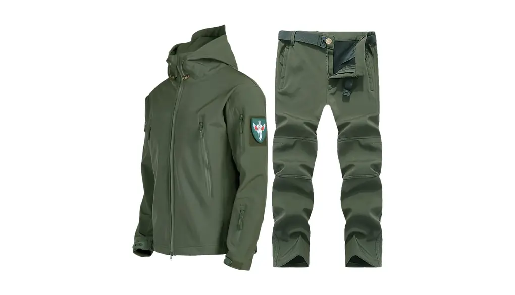 [Cociliye] メンズ・スキー・フス・スーツ 秋冬用防寒ソフト フス厚手アウトドアパンチングジャケット 登山服 スキースーツ