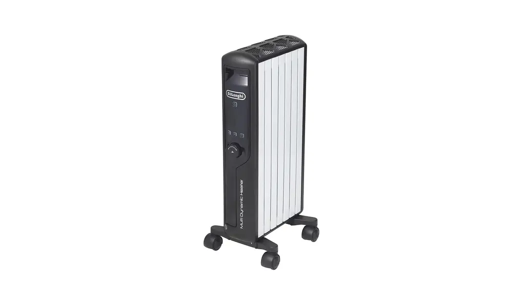 De'Longhi (デロンギ) マルチダイナミックヒーター MDHU09-BK 電気ヒーター ゼロ風暖房 節電 直感操作クリックノブ リモコン付き 表面温度約60℃ 節電 [6-8畳] [ピュアホワイト×マットブラック] デロンギファミリー登録で5年保証