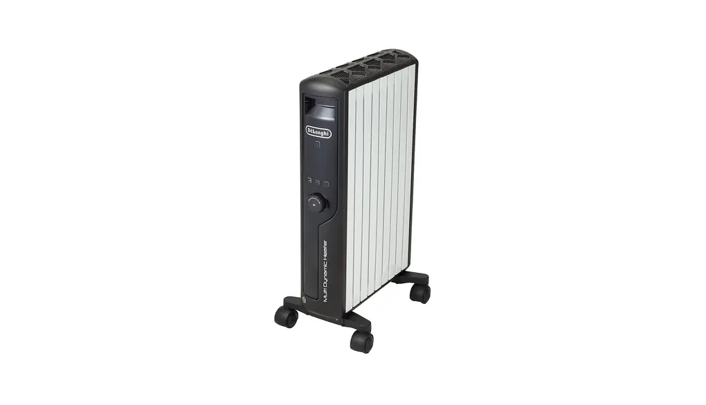 De'Longhi (デロンギ) マルチダイナミックヒーター MDHU12-BK 電気ヒーター ゼロ風暖房 節電 直感操作クリックノブ リモコン付き 表面温度約60℃ 節電 [8-10畳] [ピュアホワイト×マットブラック] デロンギファミリー登録で5年保証