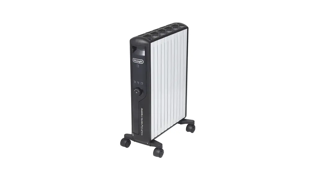 De'Longhi (デロンギ) マルチダイナミックヒーター MDHU15-BK 電気ヒーター ゼロ風暖房 節電 直感操作クリックノブ リモコン付き 表面温度約60℃ 節電 [10-13畳] [ピュアホワイト×マットブラック] デロンギファミリー登録で5年保証