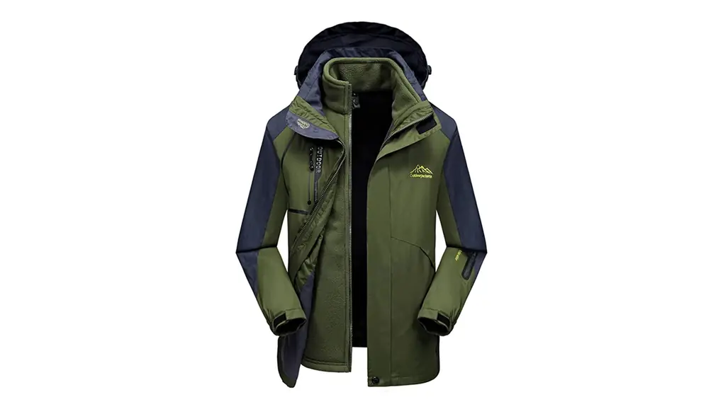 [DOZOGU] ジャケット メンズ スタジャン 防寒コート アウトドア 取り外し可能 多機能 登山服 防風 防水 スキー 秋冬 ファスナー付き カジュアル 保温 防寒着 アウター