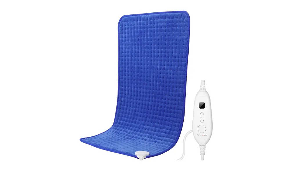 背中の痛みを和らげる暖房パッド - 17インチ x 33インチ サイズ Durpeak 特大ヒートパッド 湿熱療法 肩 首の痛み けいれん 関節炎の緩和に サファイアブルー