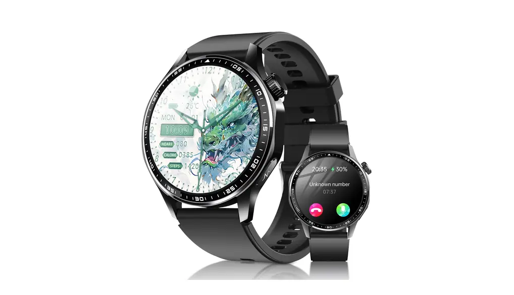 FIDECO スマートウォッチ 高精細フルビューディスプレイ 腕時計 歩数計 1.55インチ大画面 着信通知 LINEアプリ通知 IP68生活防水 iOS&Android対応 様々な種類運動モード 多機能スマートウォッチ スポーツウォッチ レディース メンズ