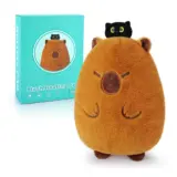 【癒しの相棒、ついに登場】Fighting to Achieve カピバラ＆黒猫の電子レンジ加熱ぬいぐるみ｜ラベンダー香る“あたたか時間”をあなたに