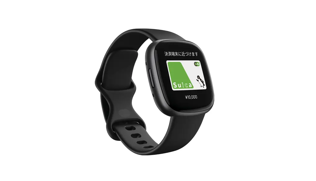 【Suica対応】Fitbit Versa 4 スマートウォッチ ブラック / グラファイト iPhone対応/アンドロイド対応/6日間以上のバッテリー/Alexa搭載/GPS搭載/心拍計/睡眠スコア [日本正規品]