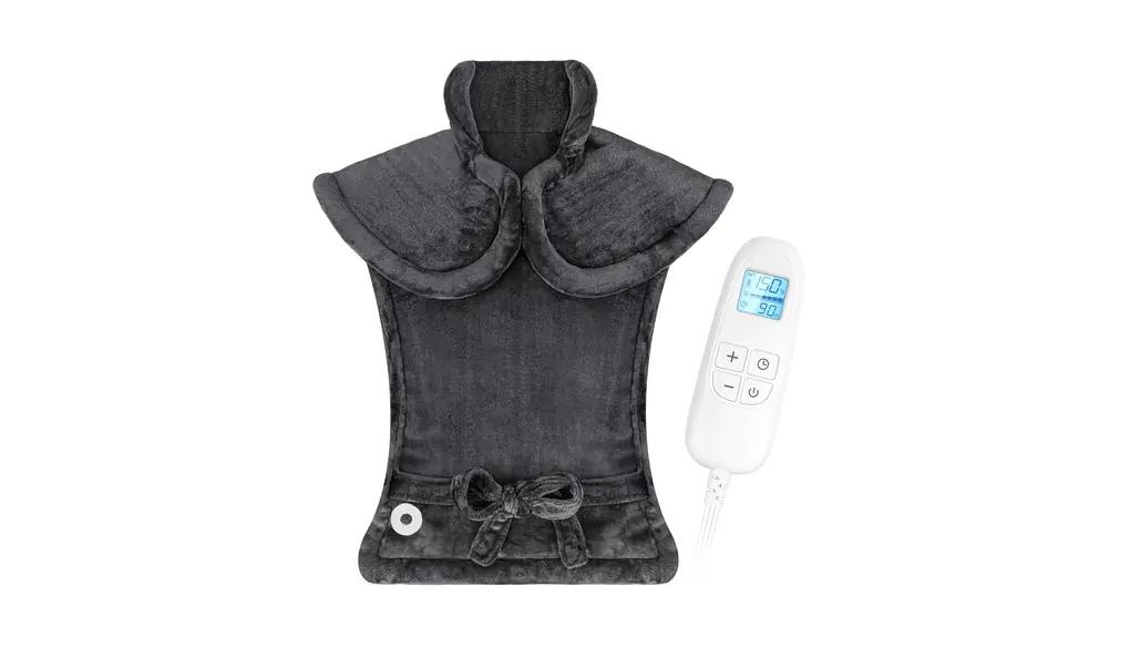 FluffyWarmth フルバック加熱パッド、グレー 24インチ×33インチ