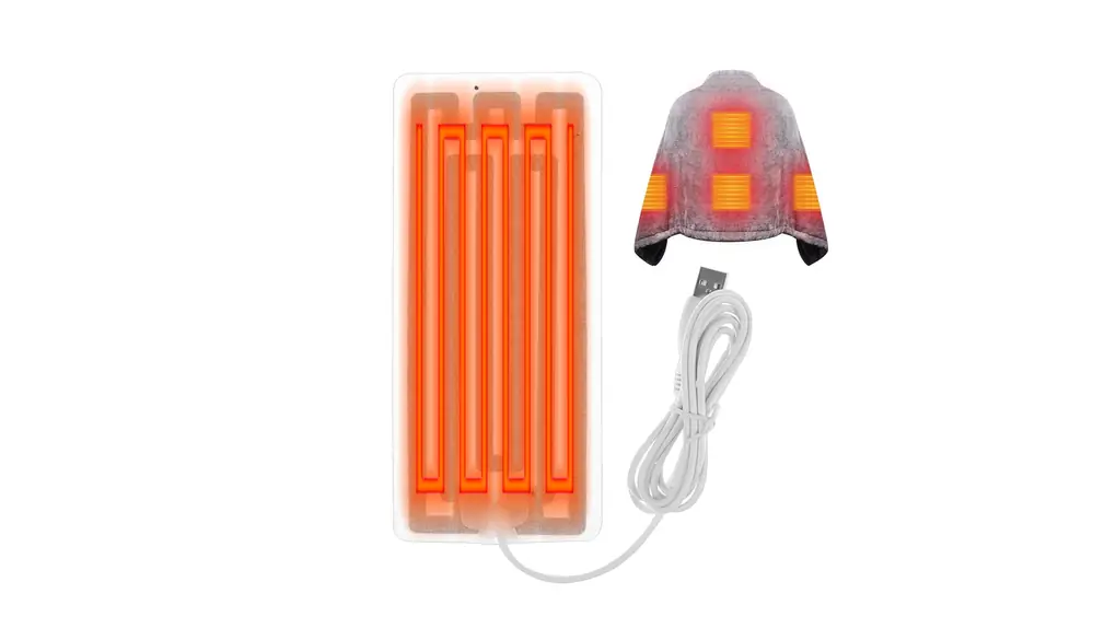 USB電気クロスヒーターフィルム - 防寒着用急速加熱電気USBパッド | 冬服アクセサリー、アンダーシャツ、手袋、衣類、腹部、ベルト、インソール Foccar