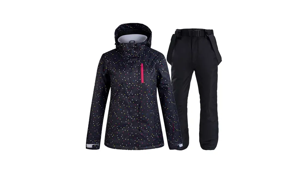 [GAGALU] 新鮮な屋外スキースーツ、濃厚で暖かい雪旅行スーツ、スノーボード、ダブルボードスキースーツ,Black + black,L