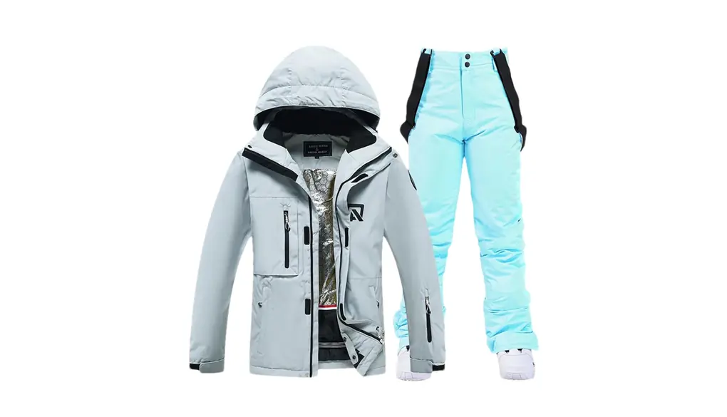 男性スキースーツスノーボードアウトドアセットジャケットとパンツ冬服雪衣装 Picture Jacket Pant10 L