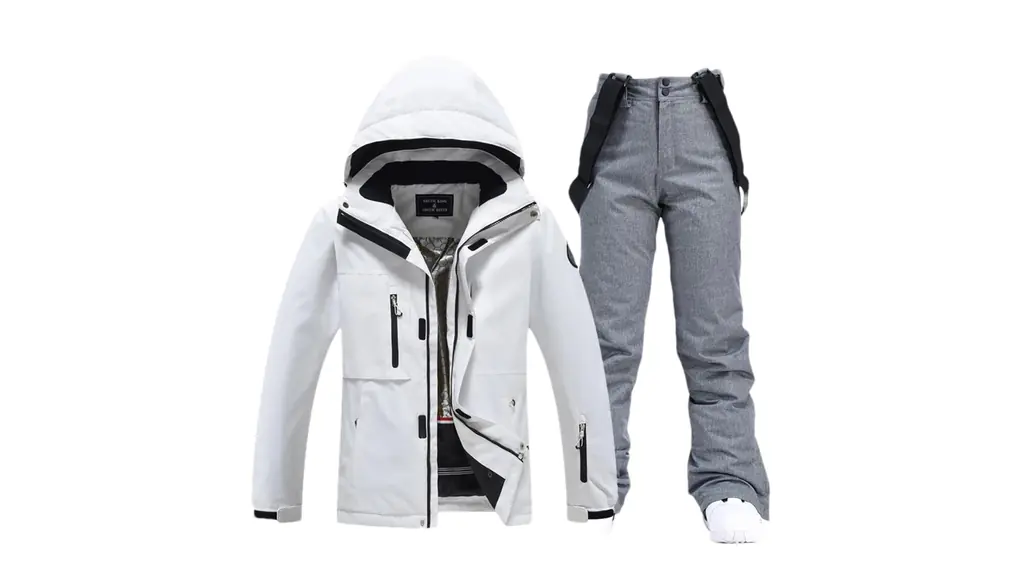 男性スキースーツスノーボードアウトドアセットジャケットとパンツ冬服雪衣装 Picture Jacket Pant19 L