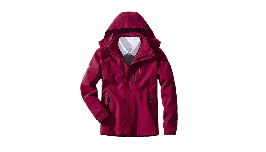 男性冬スキースーツスキージャケットパンツセット暖かいスノーボード屋外スキーとスノーボードジャケット 1pc Red Jackets Asian 2XL EUR M