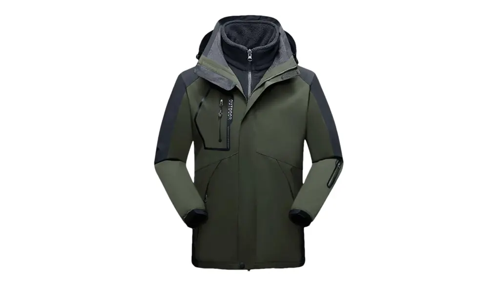 メンズスキースーツ厚みのある暖かいスノーコート冬のスキーとスノーボードコートキャンプジャケットとパンツ 1pc EN8 jacket Asian 2XL EUR M