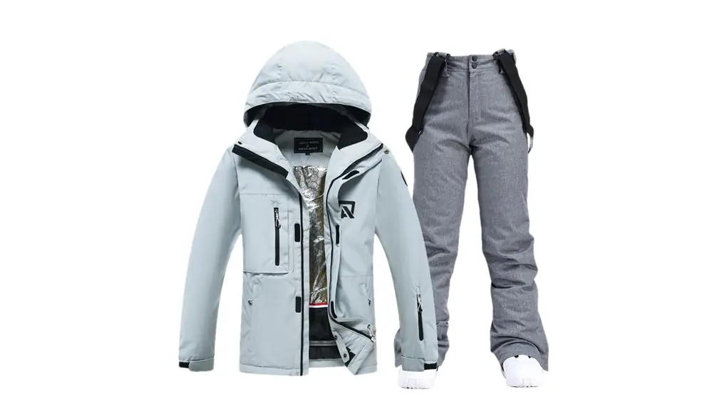 男性スキースーツスノーボードアウトドアセットジャケットとパンツ冬服雪衣装 Picture Jacket Pant9 L