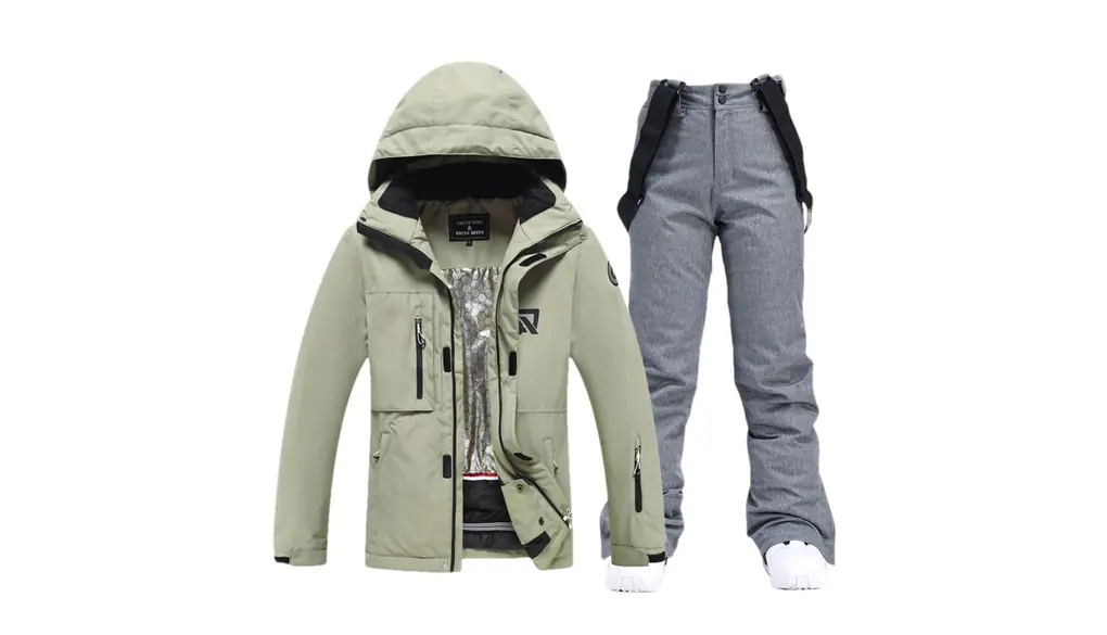 男性スキースーツスノーボードアウトドアセットジャケットとパンツ冬服雪衣装 Picture Jacket Pant5 L