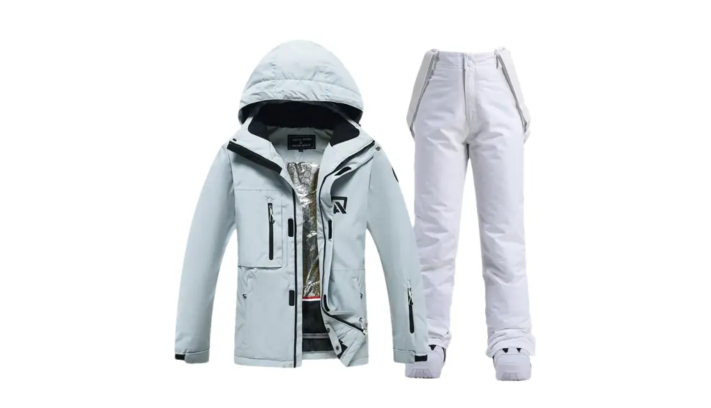男性スキースーツスノーボードアウトドアセットジャケットとパンツ冬服雪衣装 Picture Jacket Pant8 L