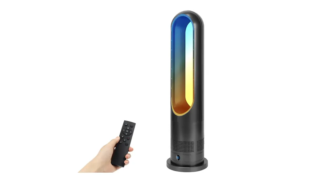 GHDVOP 扇風機 羽なし 冷暖房兼用 静音 タワーファン セラミックヒーター 羽なし扇風機 冷暖両用 送風 大風量 3段階温風&8段階送風切替 自動首振り 9Hタイマー 電気ヒーター 省エネ 節電 低騒音 転倒OFF リモコン付き 過熱保護 子供部屋/リビング/寝室/書斎/キッチン/脱衣所/洗面所/トイレ/オフィス適用 PSE認証済み 日本語説明書