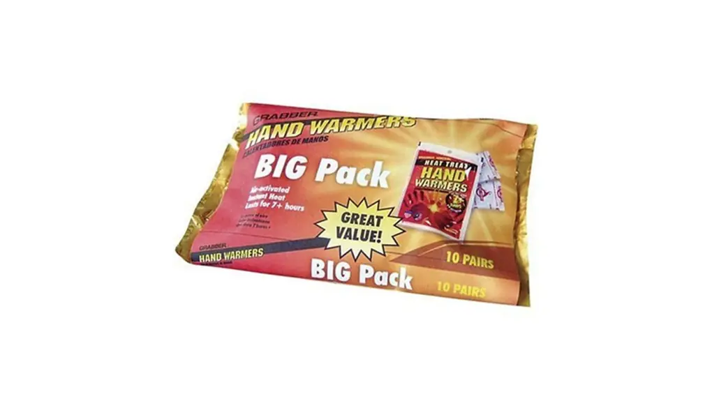 Grabber Warmers Grabber Big Pack Hand Warmers, 10 Pair Hand Warmer Foil Pack, 10-Count (Pack of 2) by GRABBER Performance Group
