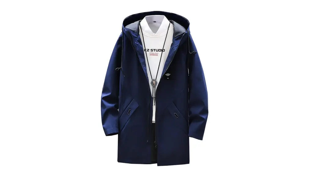 [GUTHONG] メンズ ジャケット フード付き 秋服 防風 防寒 ファッショ 無地 ジャケット スタジャン 大きいサイズ 軽量 春秋冬 メンズ トレンチコート