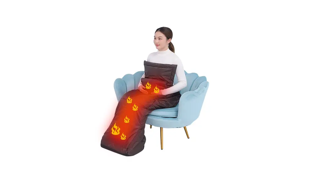 「6つ温度・7つ定時」 HANSHUMY ホット足入れヒーター PSE METI 電気足温器 椅子用 着るこたつ 快熱 着る電気毛布 省エネ 着るこたんぽ テレワーク パーソナル暖房 一人用 洗える 過熱保護 防寒対策 プレゼント