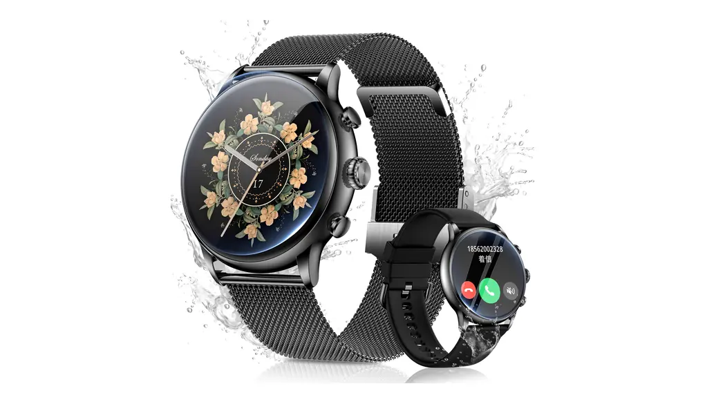 【Amazon 限定ブランド】スマートウォッチ HDMOD スポーツウォッチ 迷彩【2.02インチ大画面 軍用規格】 Bluetooth通話機能付き IP68防水 Android/iPhone対応 35～40日の超長待機時間 180以上文字盤自由設定 100多種類な運動モード 着信＆メッセージ通知 活動量計 音声アシスタント対応 腕時計 歩数計 タイマー スマホ探す(ブラック)